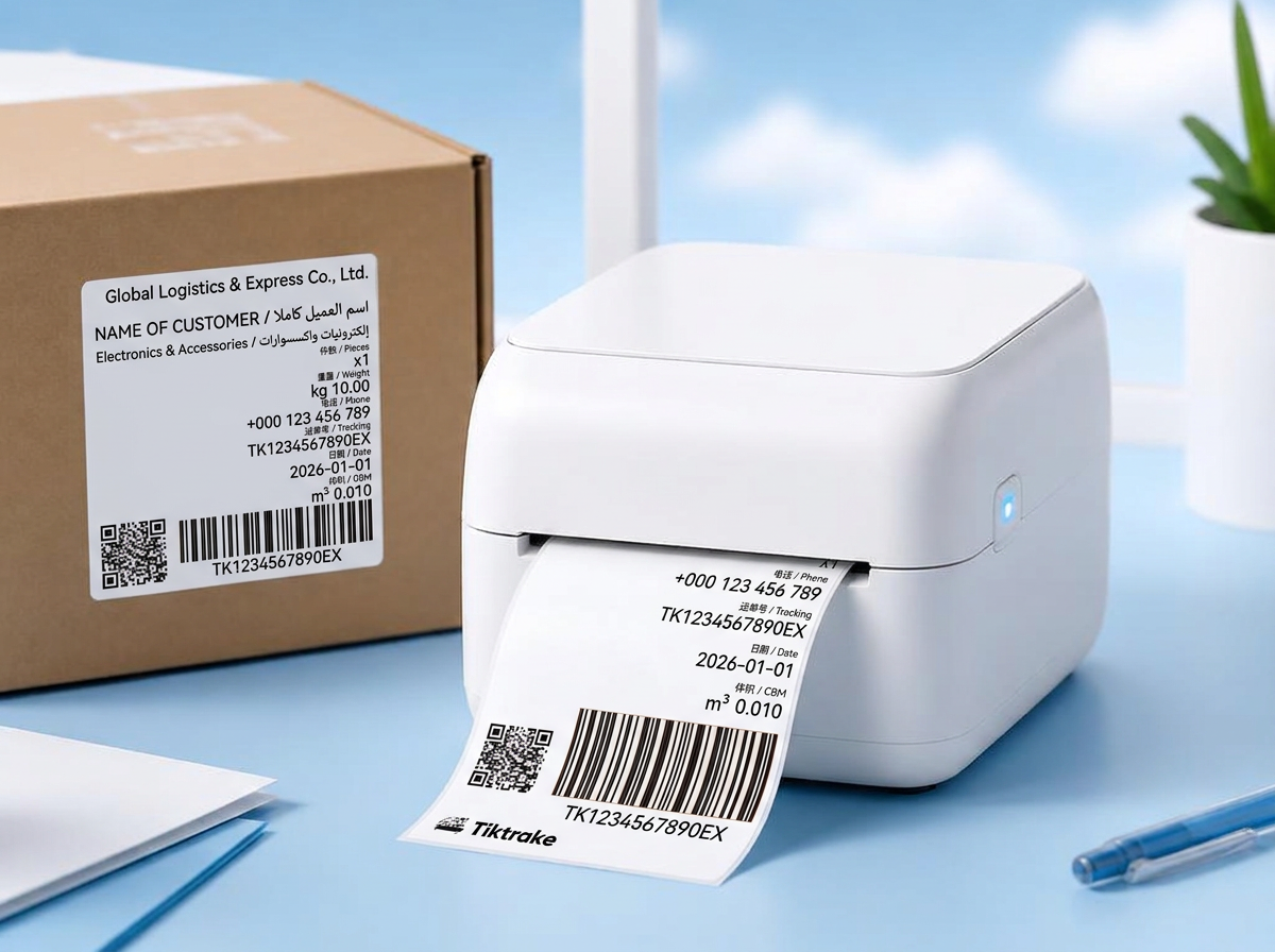 From parcel intake to its label — straight from TikTrake.